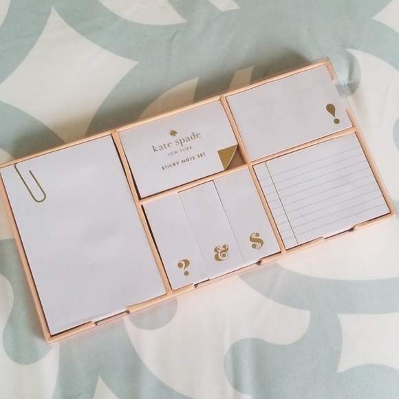 kate spade Other - kate spade strike gold sticky note set